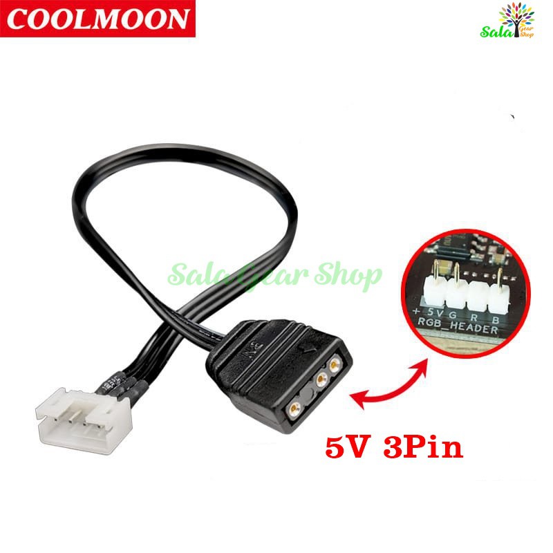 Cáp chuyển 5v 3Pin về chân led Coolmoon