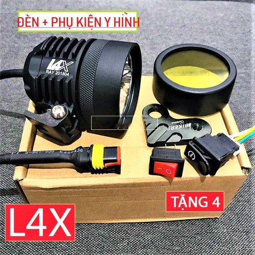 ĐÈN TRỢ SÁNG L4X MẪU MỚI SIÊU SÁNG ĐỘ CÁC LOẠI XE HÀNG F1