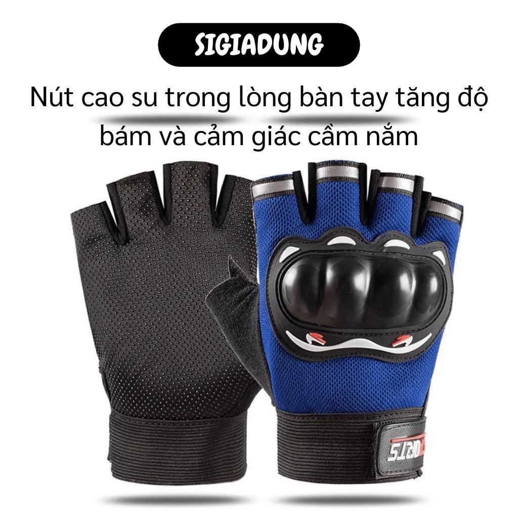 [SGD] Găng Tay Thể Thao - Bao Tay Đi Phượt Cụt Ngón Có Gù Bảo Vệ Tay, Cực Ngầu 4956