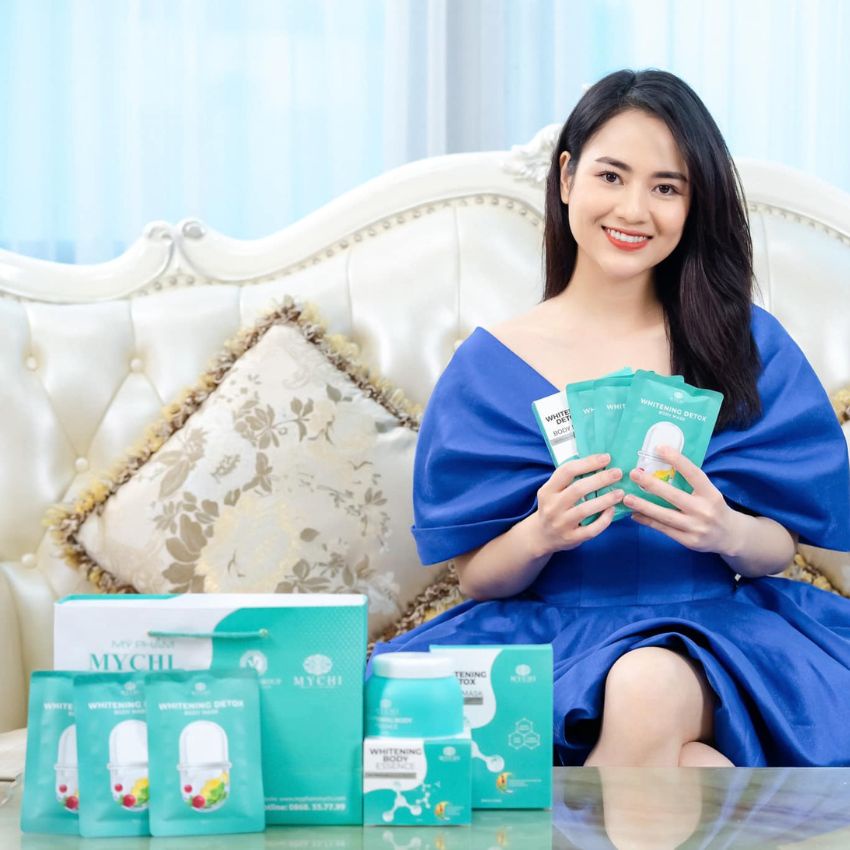 Tắm Trắng Body Sữa Dưỡng Da Toàn Thân Mychi Chính Hãng 1 hộp 3 gói