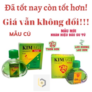 Dầu gió Kim AGI, Hương thơm dịu nhẹ thư giãn, 1 hộp 1 chai 6ml