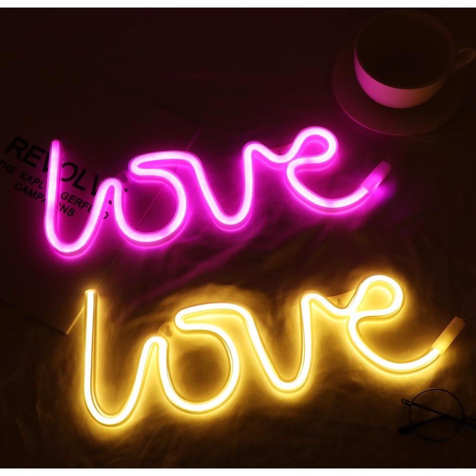 Đèn led neon decor phòng ngủ hơn 50 mẫu