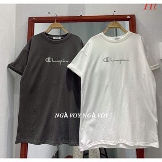 Áo phông cham chữ xám H2A977