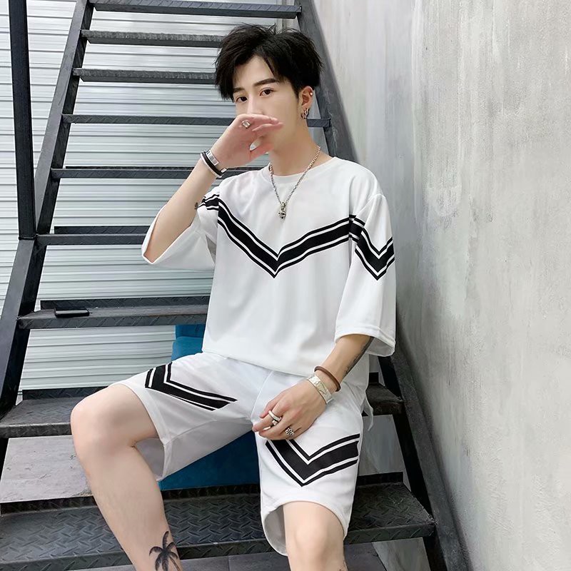 Bộ Đồ Ngắn Tay Thời Trang Dành Cho Nam / Size S-3XL