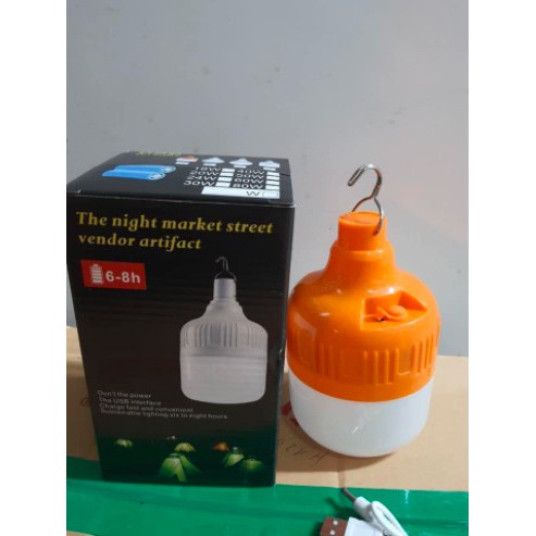 Bóng Đèn Trụ Sạc Tích Điện Led V51 Móc Treo - Sáng Liên Tục 5 đến 10h - Bóng Trụ Led Tích Điện Blub