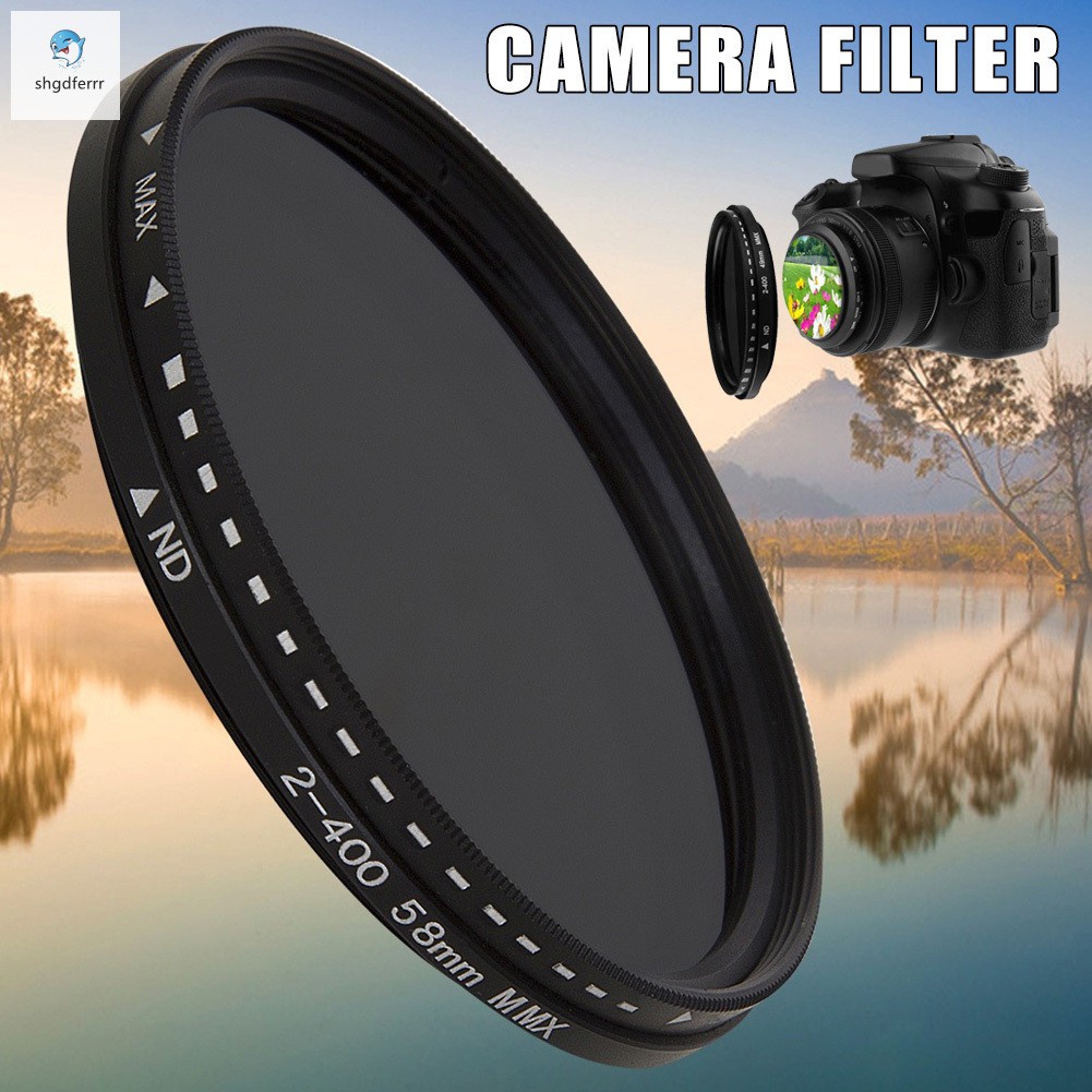 Fader Variable ND Filter Adjustable ND2 to ND400 Neutral Density for Camera Lens