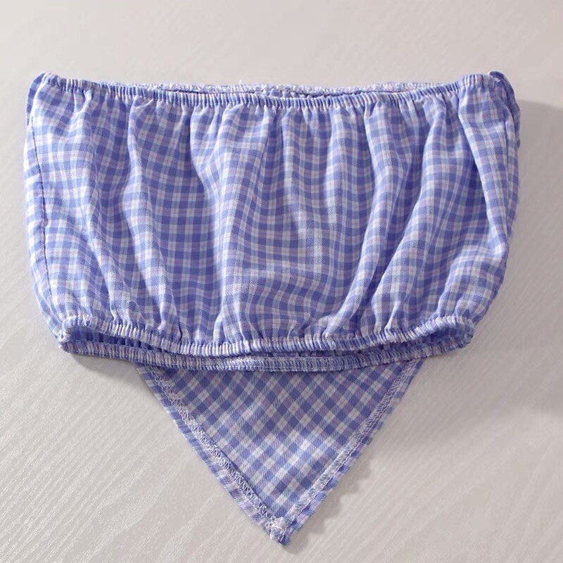 áo thô kẻ kiểu quây yếm sexy (062#)