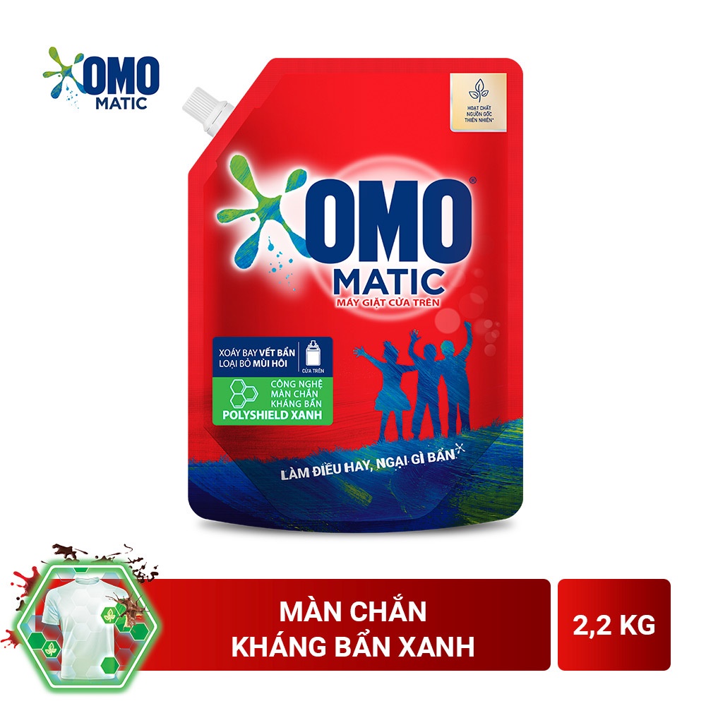 Túi nước giặt OMO matic cho máy giặc cửa trên 2.2kg