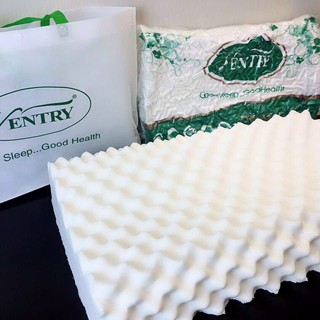 Gối Cao Su Non Thái Lan Ventry Hàng Cao Cấp Loại 1.2kg - Đàn Hồi Siêu Tốt, Thông Thoáng, Chống Đau Vai Gáy, Chống Ngáy