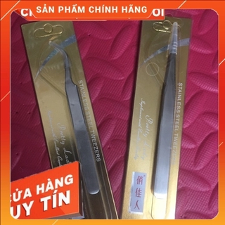 Bộ đôi nhíp nối mi inox - không gỉ sét - nhíp khít miệng dễ tách mi Thiên Di Nail