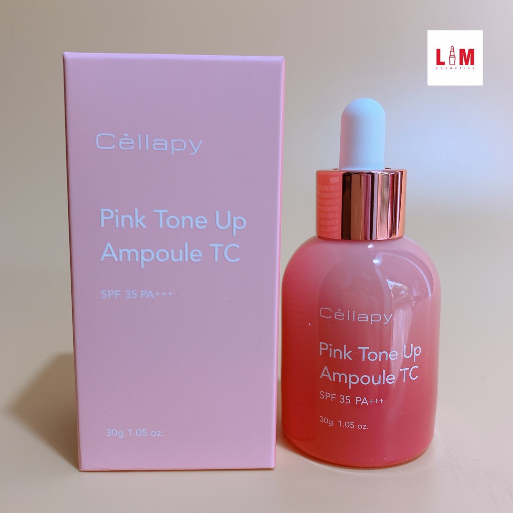 Tinh chất dưỡng trắng căng bóng Serum Cellapy Pink Tone Up Ampoule 30g [Chính Hãng]