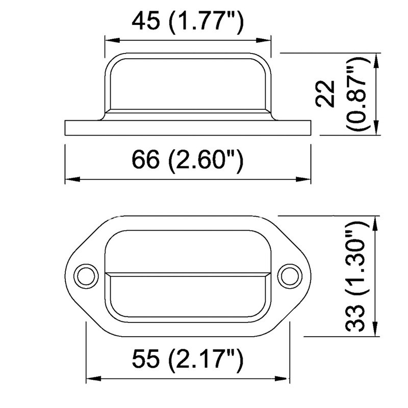 Bảng đèn 6 LED 12V gắn biển số xe ô tô / tàu thuyền đa năng tiện dụng