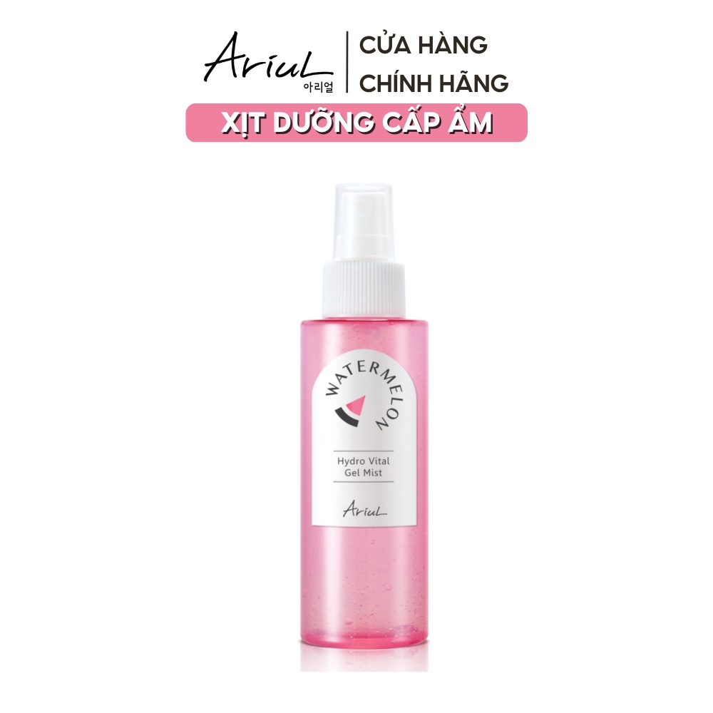 Xịt Dưỡng ARIUL Làm Dịu Và Cấp Ẩm Chiết Xuất Dưa Hấu Watermelon Hydro Vital Gel Mist 120ml