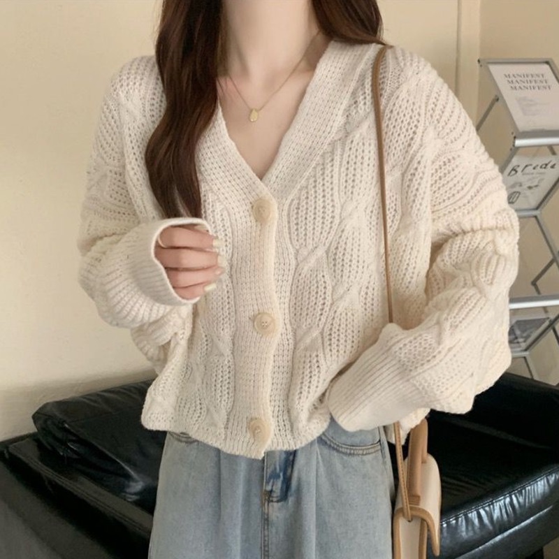 Áo Len Nữ Dài Tay Cổ Tròn Thời Trang Hàn