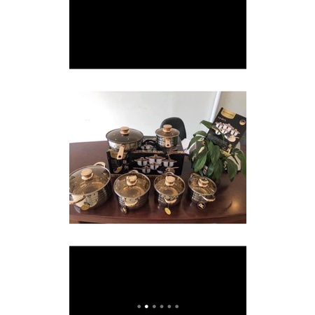 Bộ Nồi Đức 6 Món 12 Chi Tiết, Đáy 5 Lớp Dày Dặn