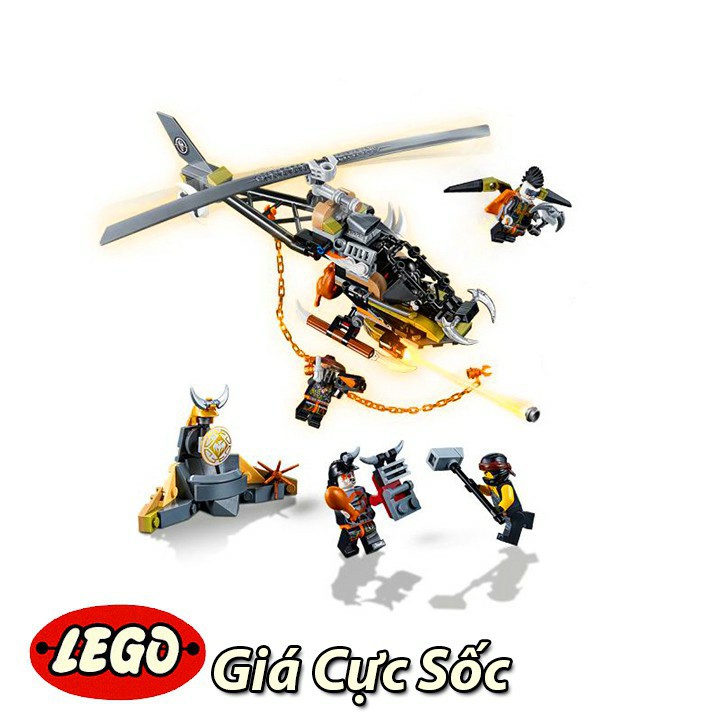 Đồ chơi lắp ráp Ninja 44003 Lắp Ghép Rồng Chúa Đỏ 940 Mảnh