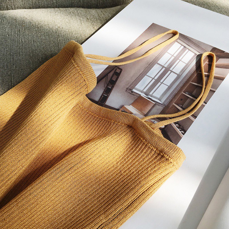 [Baywellfashion]Áo sát nách màu trơn dáng ôm cho nữ | BigBuy360 - bigbuy360.vn