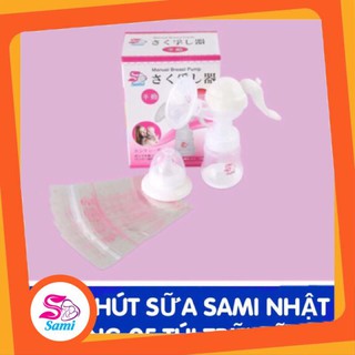 Máy hút sữa cầm tay Sami Nhật Bản - Tặng kèm 5 túi trữ sữa Sami