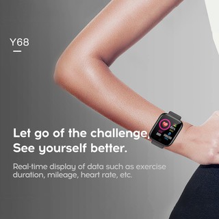 Smart bracelet watch y68/D20 strap