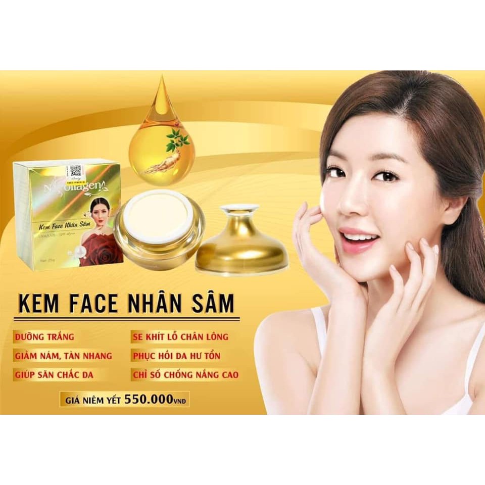 Kem Face Nhân Sâm chính hãng N-Collagen giá sỉ