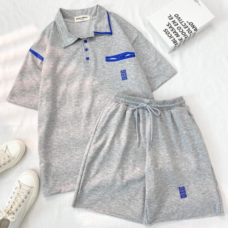 Set Đồ Bộ Nữ Quần Short Và Áo Polo MOMO Chất Da Cá Mềm Mịn Form Siêu Xinh - Yowol SG