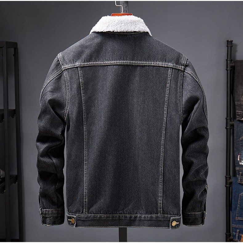 Áo khoác jean lót lông cừu AB69 | BigBuy360 - bigbuy360.vn