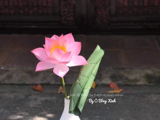 Khuôn cắt làm hoa sen bằng giấy