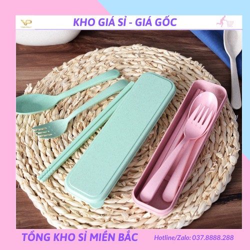 [❌GIÁ SỈ❌] BỘ THÌA DĨA LUA MẠCH 3 CHI TIẾT VĂN PHÒNG 1601