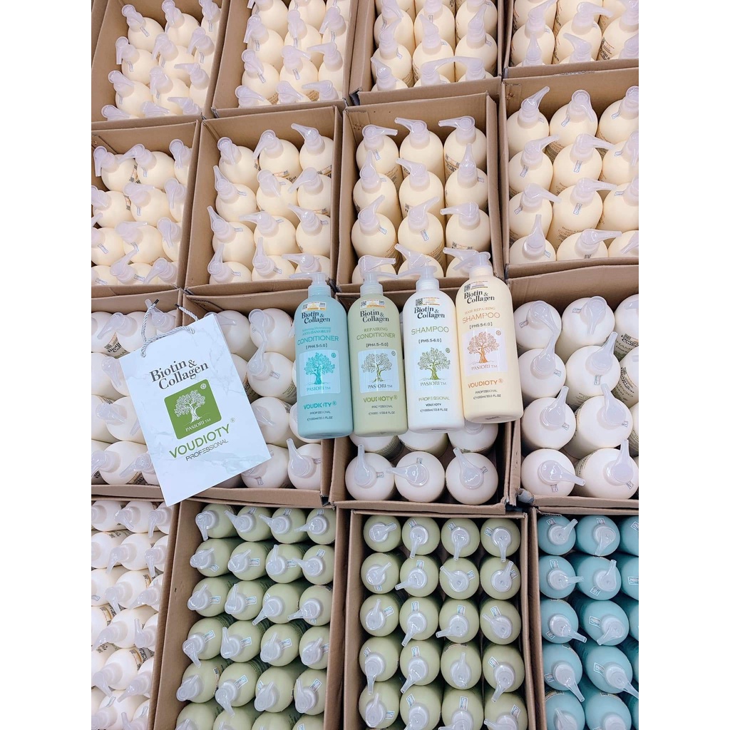 Cặp dầu gội xả Biotin Collagen 500ml/1000ml - Combo dưỡng tóc chắc khỏe toàn diện đến từ Biton - Latino Shop