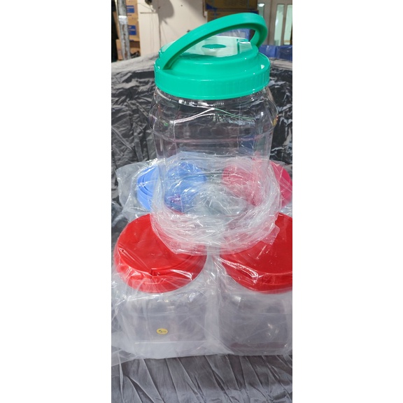 Hủ nhựa vuông Nắp Quai 3kg3 5kg 7kg 10kg - Nhựa Duy Tân