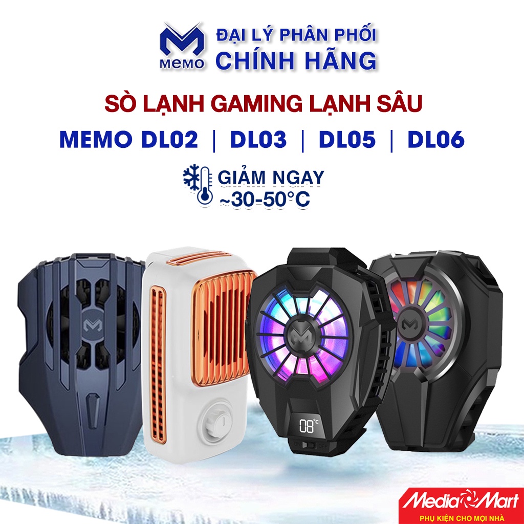 DL03 DL02 DL05 DL06 quạt tản nhiệt điện thoại chính hãng Memo sò lạnh siêu mát