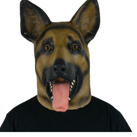 MẶT NẠ CHÓ BECGIE-MẶT NẠ CHÚ CHÓ HÓA TRANG CAO CẤP HALLOWEEN-,ĐẠO CỤ HÓA TRANG NỔI BẬT