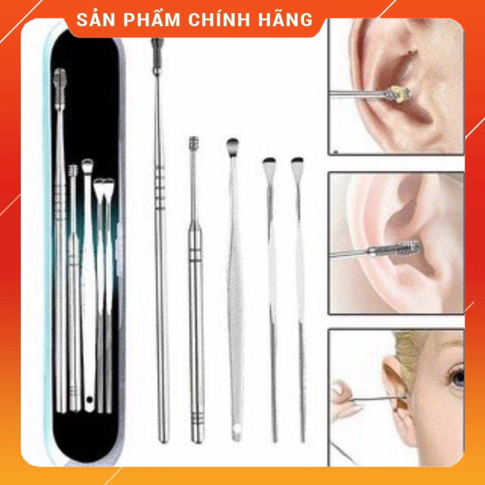 Bộ 5 Dụng Cụ Lấy Ráy Tai iNox
