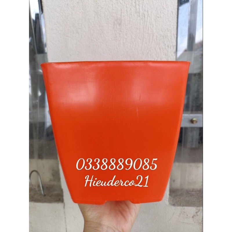Chậu nhựa vuông V16  loại 1 hàng công ty nhựa Bình Thuận dày đẹp,hàng sẵn kho