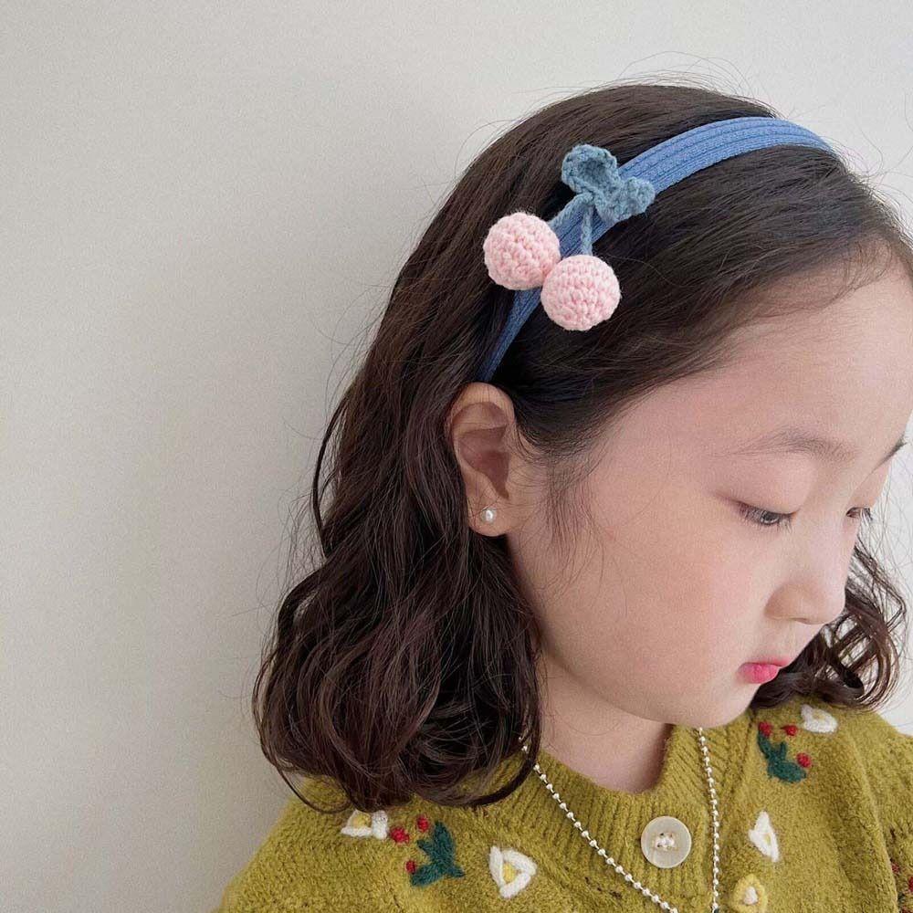 Cài Tóc Đan Len Nhiều Màu Sắc Thời Trang Mùa Đông Cho Bé Gái