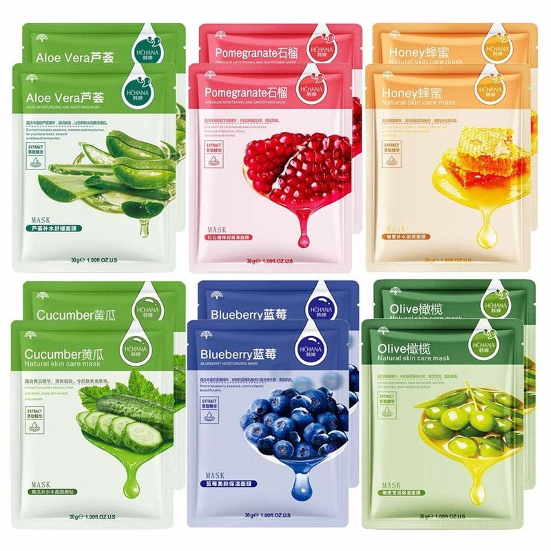 1 Mặt Nạ Chiết Xuất Trái Cây Tự Nhiên/ Mặt Nạ Dưỡng Ẩm/ Kiểm Soát Dầu/ Làm Dịu Da Hiệu Quả