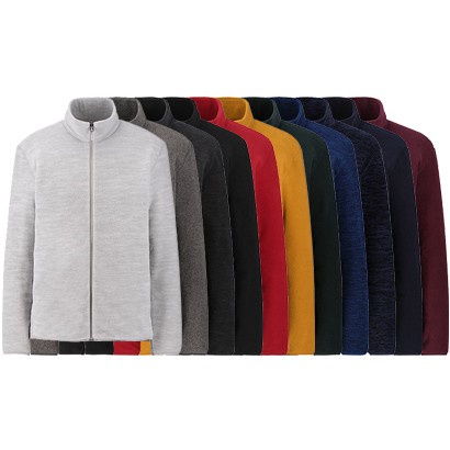 (UNIQLO Nhật chính hãng) MEN- Áo khoác nỉ sinh nhiệt Fleece siêu nhẹ kéo khóa cổ trụ ®️