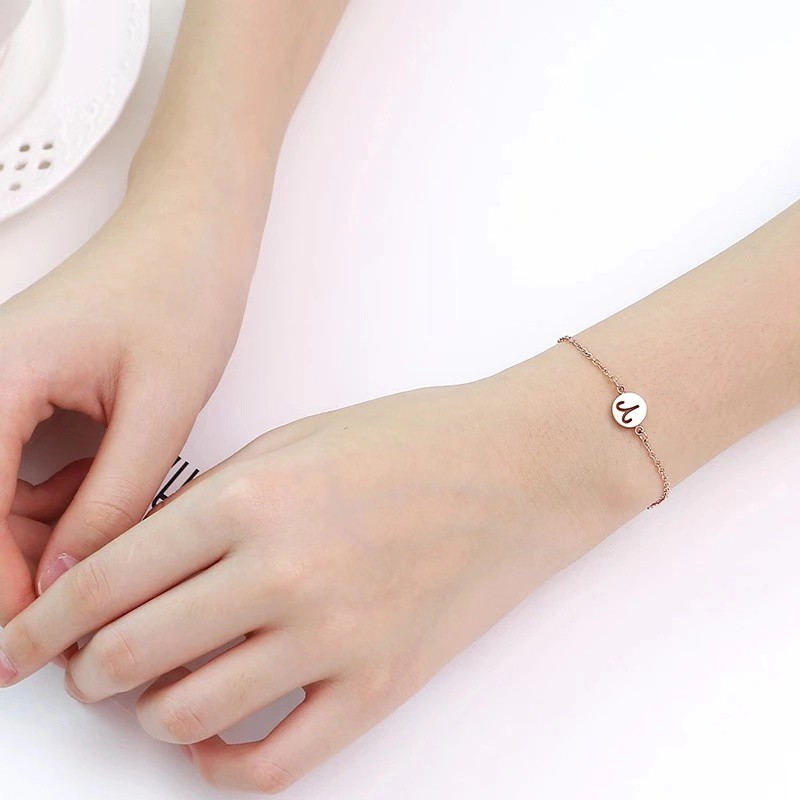 Vòng Đeo Tay Bằng Thép Titan Không Gây Dị Ứng Phong Cách Nhật Bản Hàn Quốc