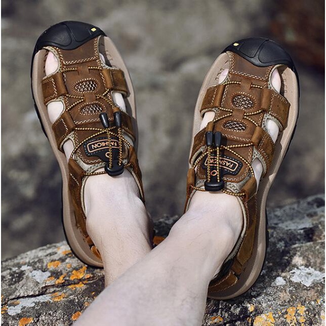 ✅Xăng đan Da Thời Trang Cho Nam Size 38-47