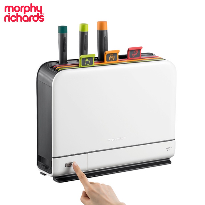 Bộ Dao Thớt Khử Khuẩn UV Và Sấy Khô 70ºC Morphy Richards MR1001