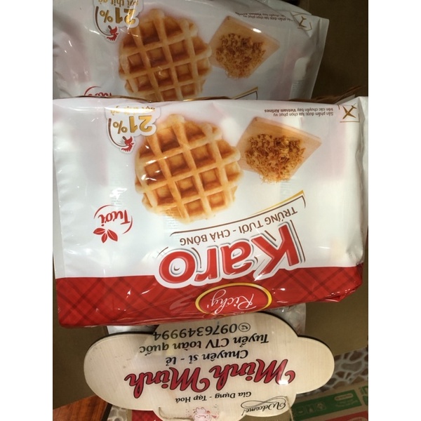 Bánh Trứng Tươi - Chà Bông Karo  Lốc 6 gói