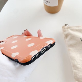 Ốp Lưng Silicon IMD Bảo Vệ Camera Polka Dots