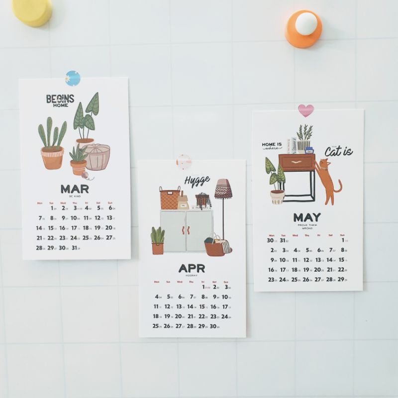 (Set)Lịch bưu thiếp treo tường trang trí phong cách Châu Âu
