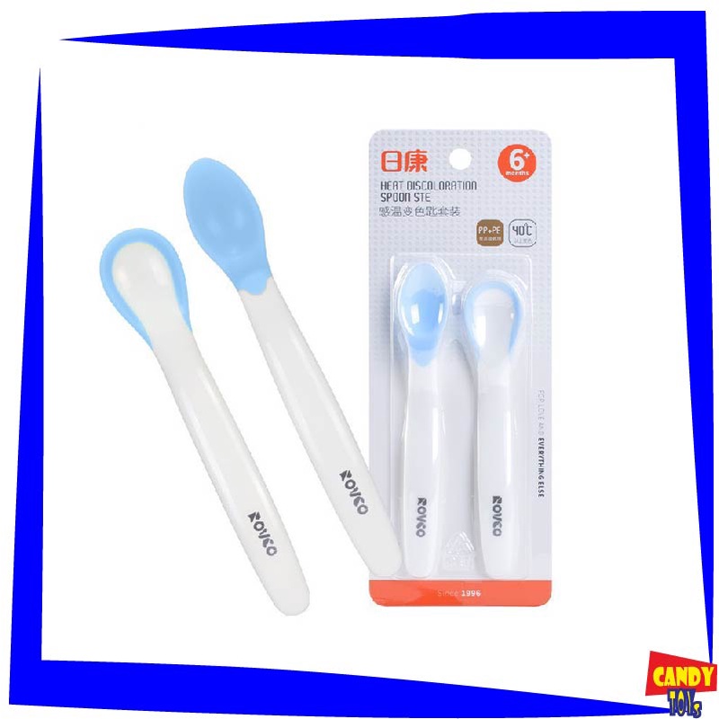 [Mẹ&amp;bé] SET 2 THÌA ĂN DẶM ĐỔI MÀU CHO BÉ