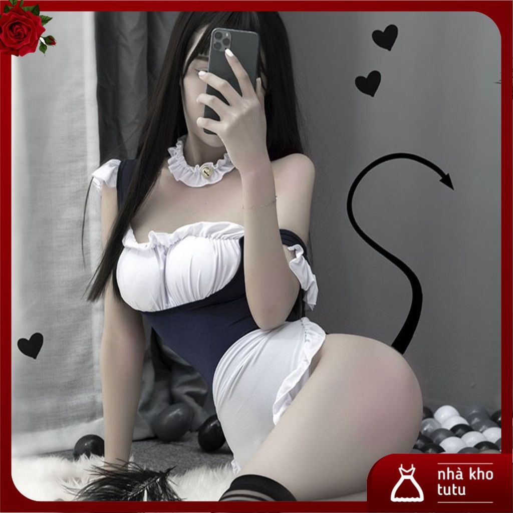 Satty Store Set đồ ngủ Cosplay Hầu gái gợi cảm L050 | BigBuy360 - bigbuy360.vn