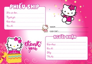 PHIẾU GIAO PHIẾU SHIP 50 Tờ