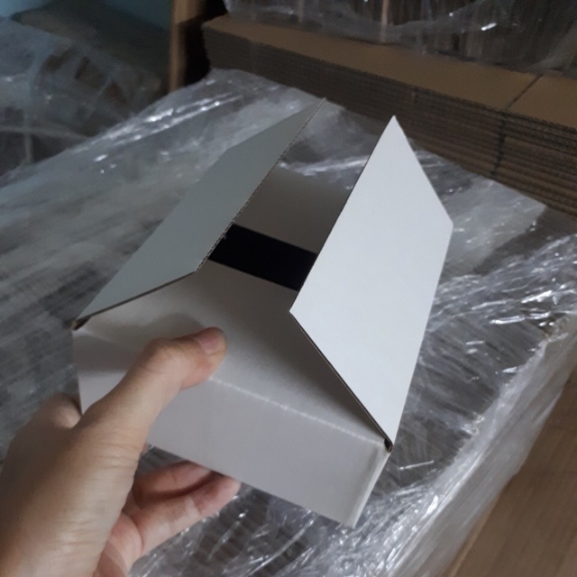 Combo gồm 100 hộp carton trắng 12x15 cao 5cm