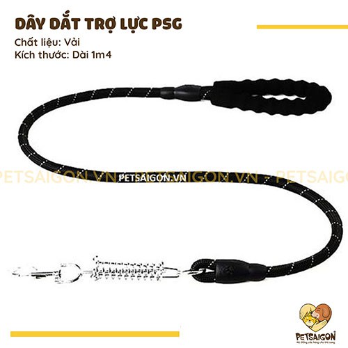 DÂY DẮT TRỢ LỰC CÓ LÒ XO CHO CHÓ LỚN