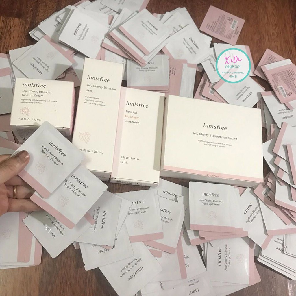 Kem Dưỡng Trắng Da Nâng Tone innisfree eju Cherry Blossom Tone Up Cream - mẫu mới Lẻ 1 gói | BigBuy360 - bigbuy360.vn