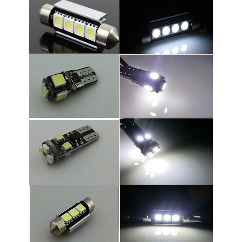 Bộ 27 Đèn Led Ánh Sáng Trắng Cho Mercedes-Benz E-Class W211 2002-2008